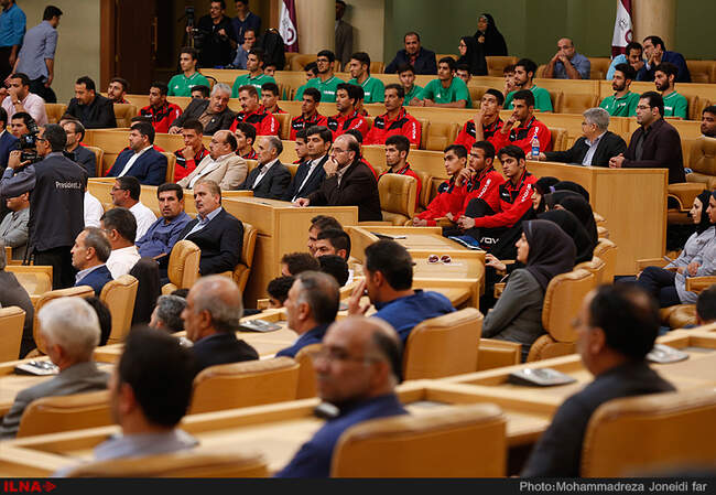 بدرقه ورزشکاران المپیکی و پارالمپیکی با حضور رئیس جمهور