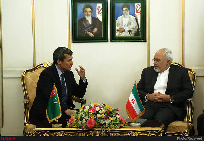 دیدار ظریف با وزیر خارجه ترکمنستان 