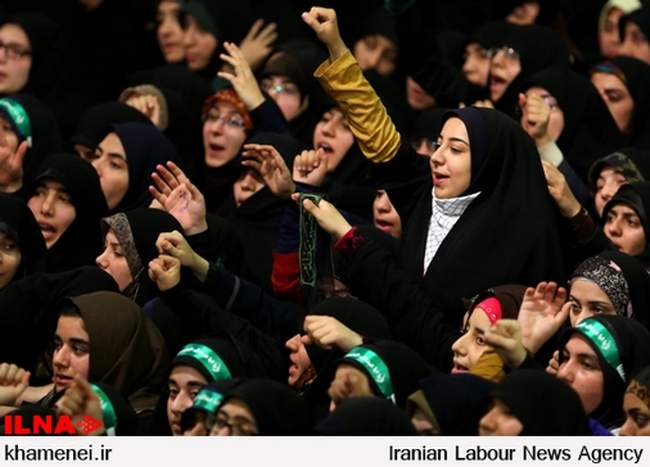 دیدار دانشجویان و دانش‌آموزان با رهبر انقلاب