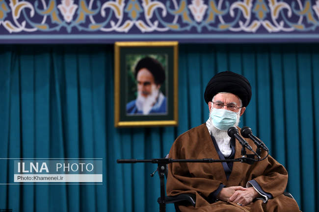 دیدار مداحان اهل‌بیت علیهم‌السلام با رهبر معظم انقلاب