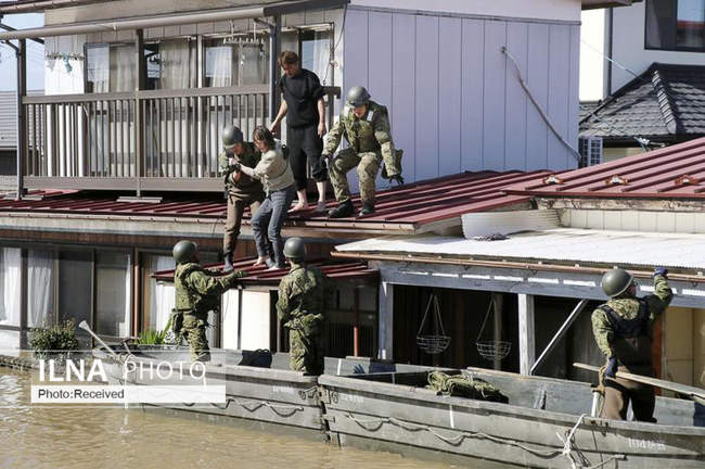 ادامه طوفان و سیل در ژاپن