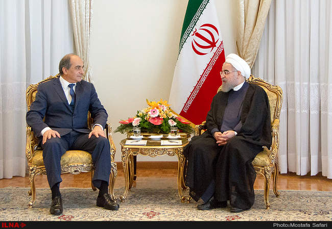 دیدار حسن روحانی رئیس جمهور کشورمان با دیمیتریس سیلورس رئیس مجلس قبر