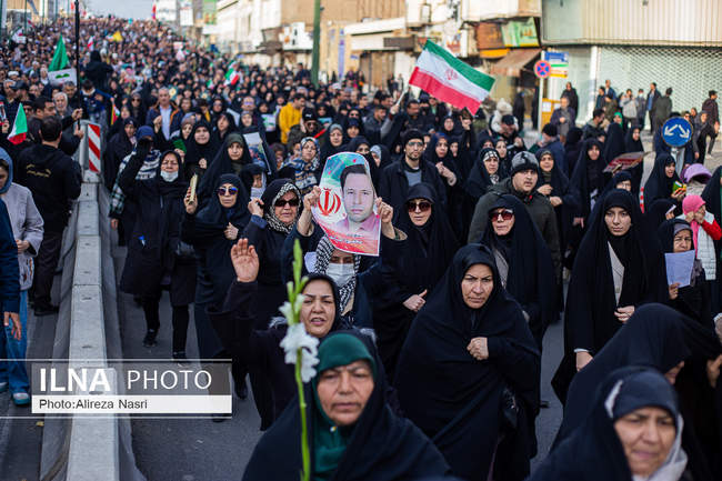 تشییع شهدای مدافع امنیت در قزوین