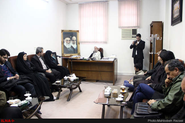 دیدار معصومه ابتکار با آیت الله امینی