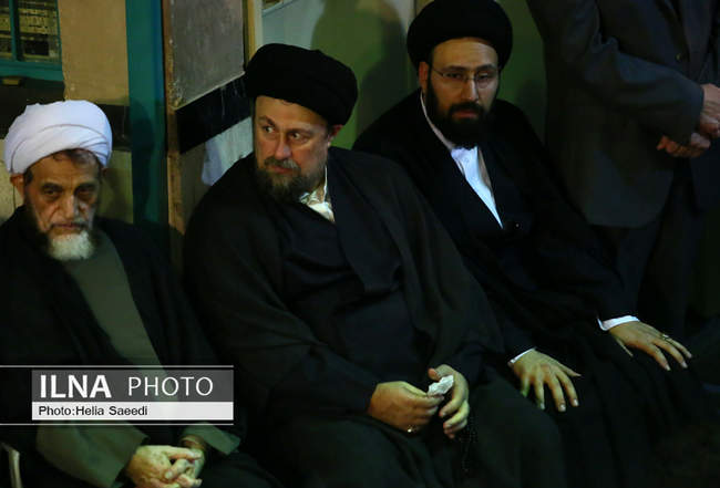 مراسم بزرگداشت والده همسر حجت‌الاسلام سید حسن خمینی در حسینیه جماران