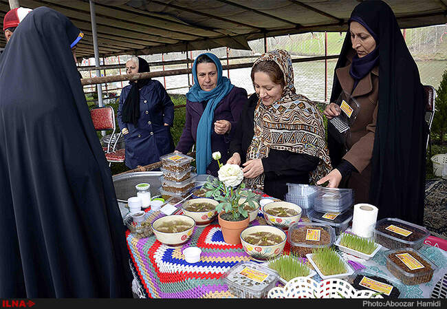 برگزاری جشنواره سمنو پزان در روستای اسطلخ جان رودبار گیلان