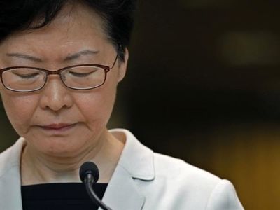 Hong Kong's Carrie Lam says she would 'quit' if she could