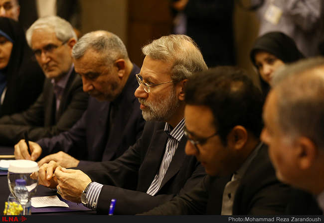 دیدار و نشست مشترک علی لاریجانی با رؤسای مجالس عراق ، آذربایجان ، قزا