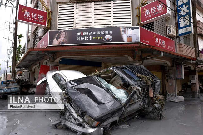 تصاویری از خسارات طوفان راگاسا در جنوب چین 