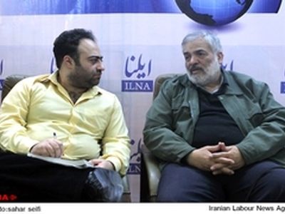 حضور قدیری ابیانه در غرفه ایلنا