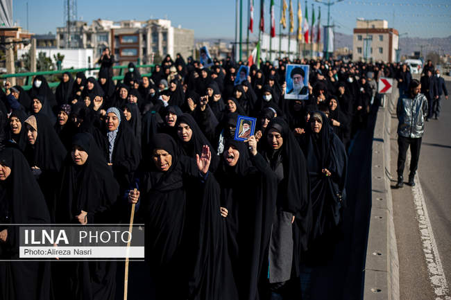 تجمع سوگواران رهبر شهید انقلاب در قزوین