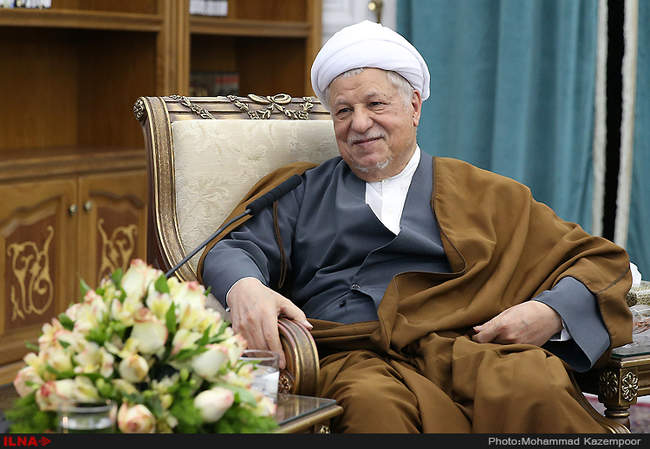 دیدار رمضان عبدالله، رئیس گروه جهاد اسلامی با آیت الله  هاشمی رفسنجا