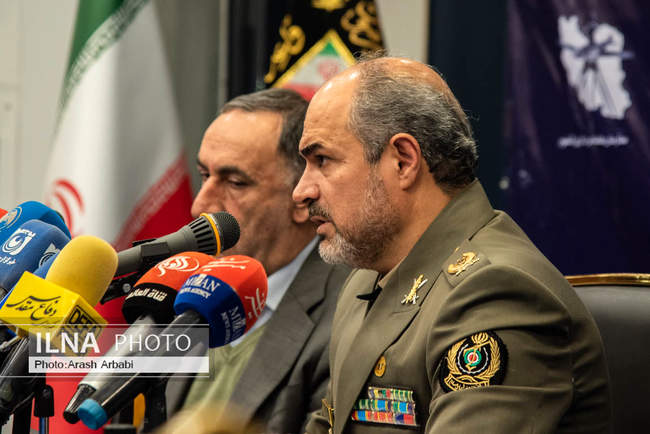 نشست خبری مشترک روسای سازمان جغرافیایی نیروهای مسلح و سازمان نقشه بر