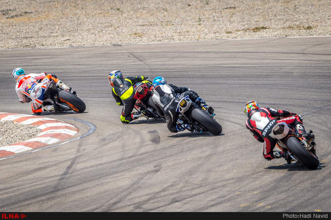 دور دوم مسابقات موتورسواری سرعت ایران