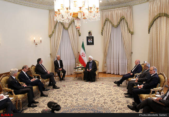دیدار مدیر عامل شرکت توتال فرانسه با رییس جمهور