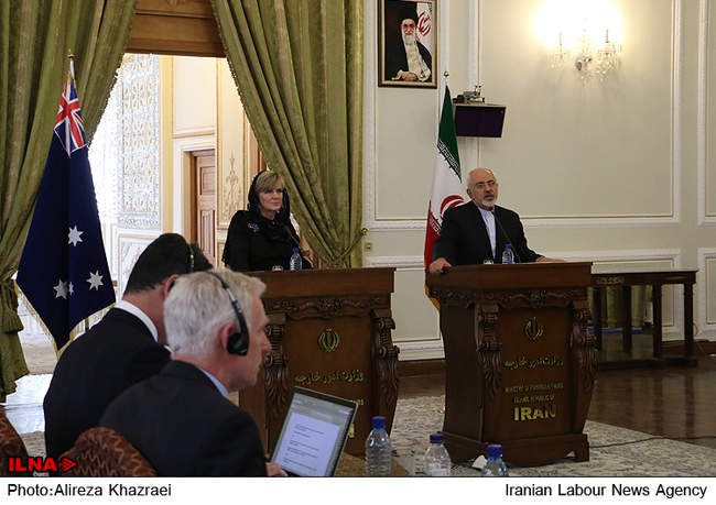 نشست خبری وزرای امور خارجه ایران و استرالیا  