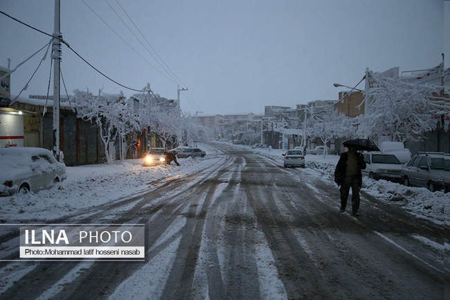 برف شدید  در کردستان 