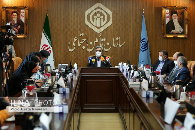 نشست خبری مصطفی سالاری مدیر عامل سازمان تامین اجتماعی