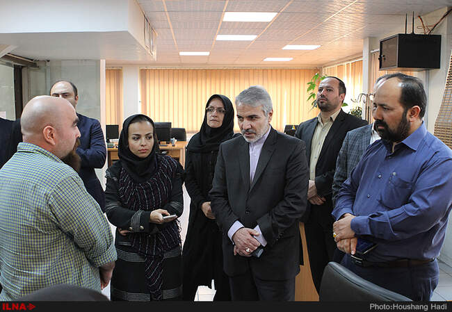 حضور محمدباقر نوبخت سخنگوی دولت در خبرگزاری کارایران( ایلنا) 