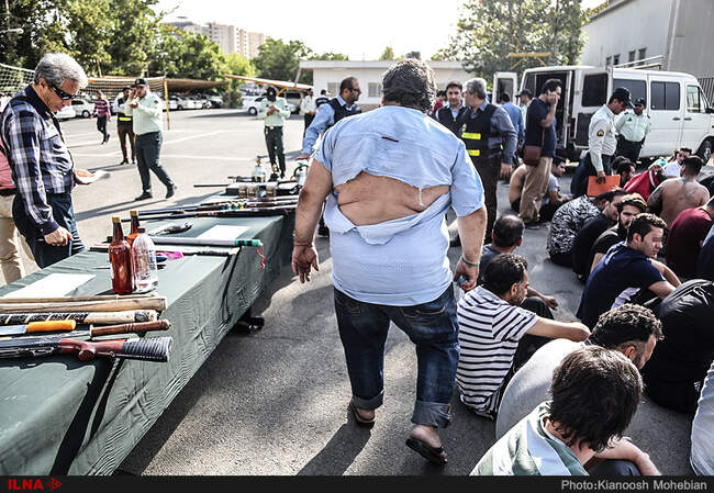 گزارش تصویری از دستگیری اراذل و اوباش تهران