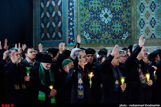 آئین خطبه خوانی شب شهادت امام رضا (ع) در حرم مطهر رضوی