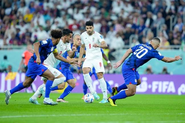 گزارش تصویری نیمه اول بازی ایران و آمریکا