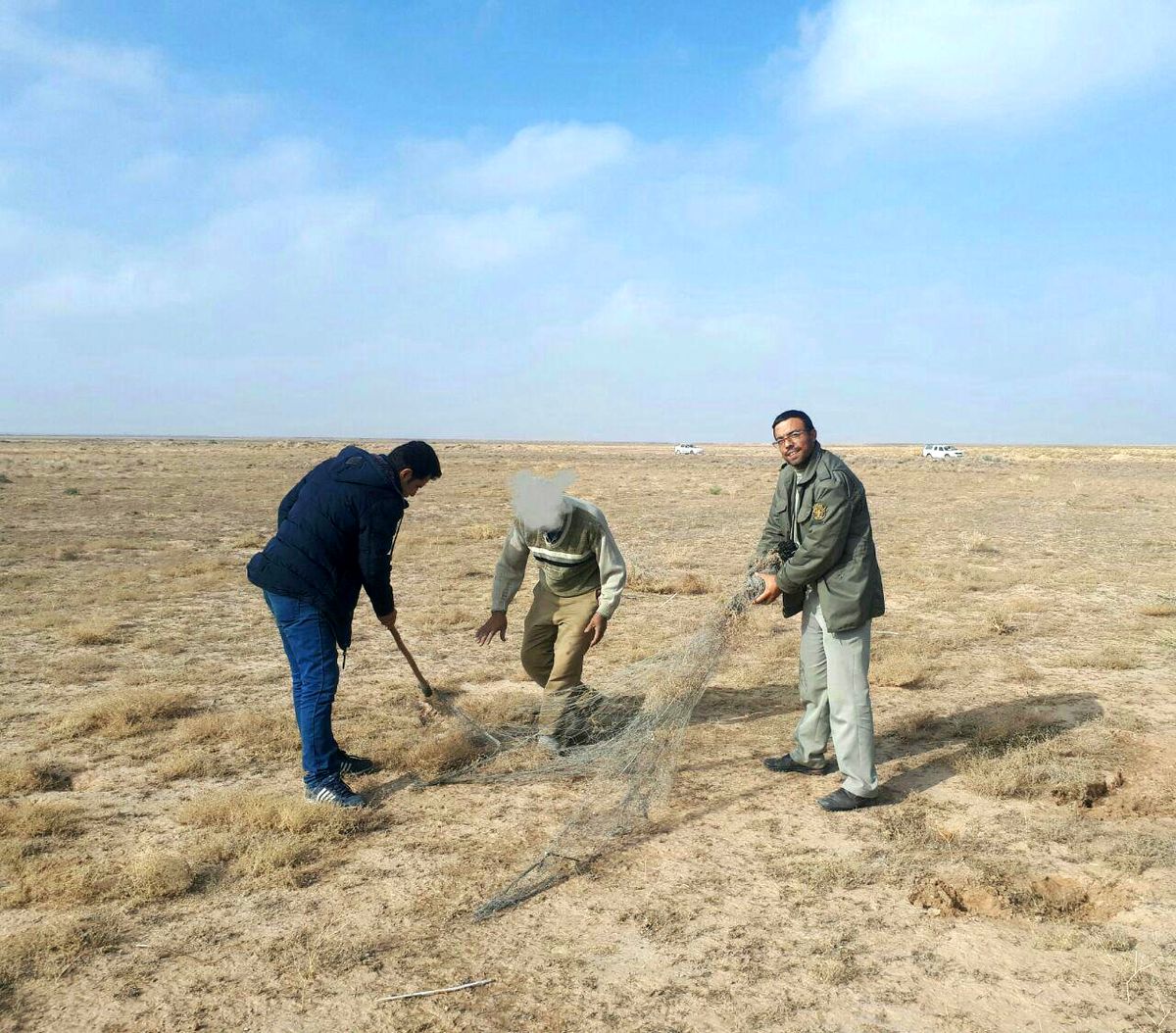 شکارچی پرندگان وحشی در دام محیط بانان گرفتار شد