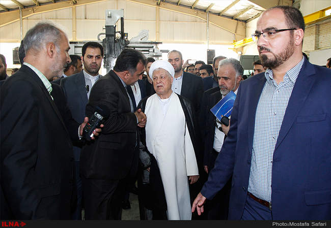 بازدید آیت‌الله هاشمی رفسنجانی  از پارک علم و فناوری خراسان رضوی 