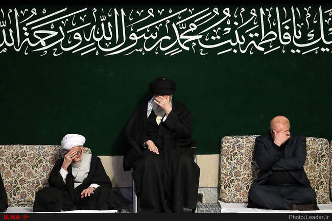 دومین شب از مراسم عزاداری ایام شهادت حضرت فاطمه‌زهرا(س) با حضور رهبر 