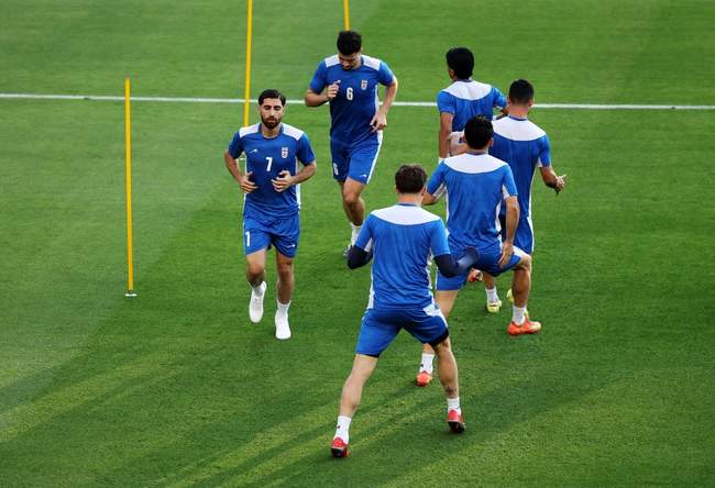 تصاویری از تمرین تیم ملی ایران پیش از دیدار مقابل نیوزلند