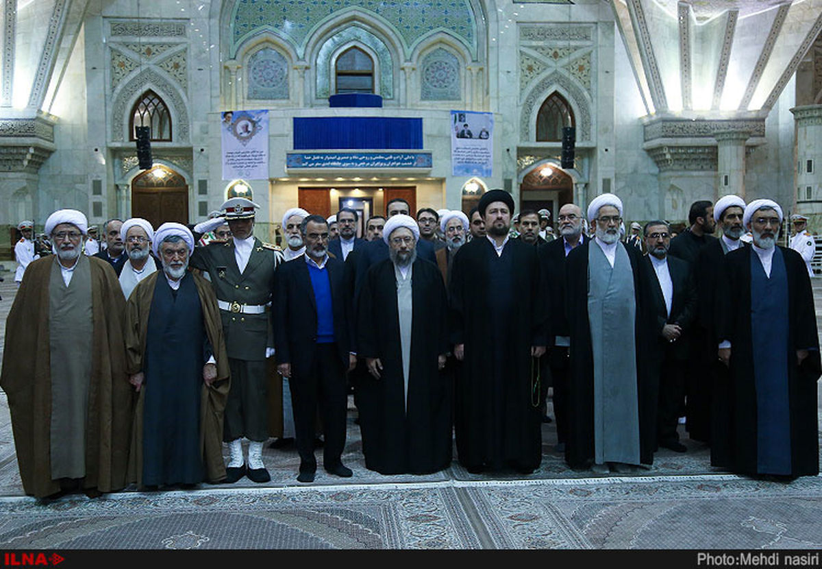 تجدید میثاق رییس و مسئولان عالی قضایی با آرمان‌های بنیانگذار انقلاب اسلامی +فیلم