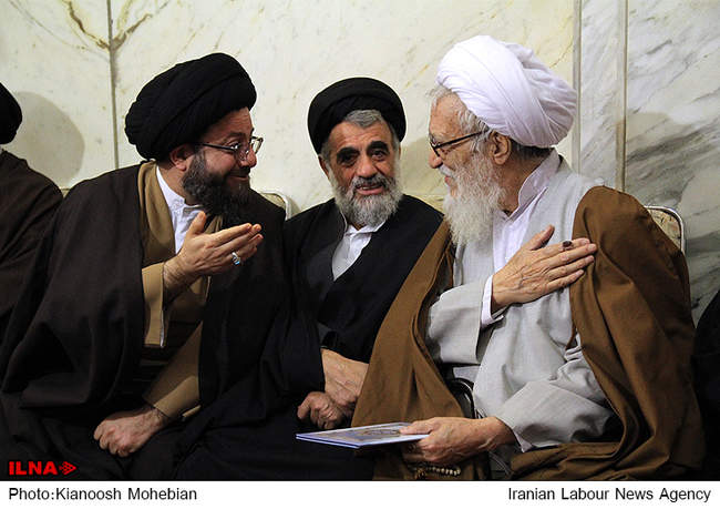 مراسم ترحیم همسر آیت الله جنتی