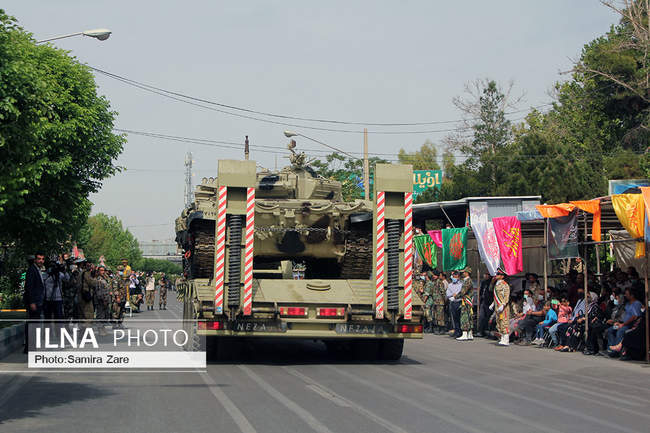 مراسم ر‌ژه روز ارتش درشیراز