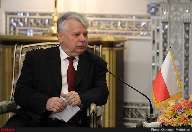 دیدار آیت الله هاشمی رفسنجانی با رئیس مجلس لهستان