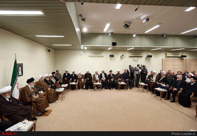 دیدار دست‌اندرکاران کنگره شهدای قزوین با رهبر معظم انقلاب