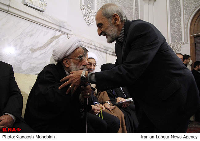 مراسم ترحیم همسر آیت الله جنتی