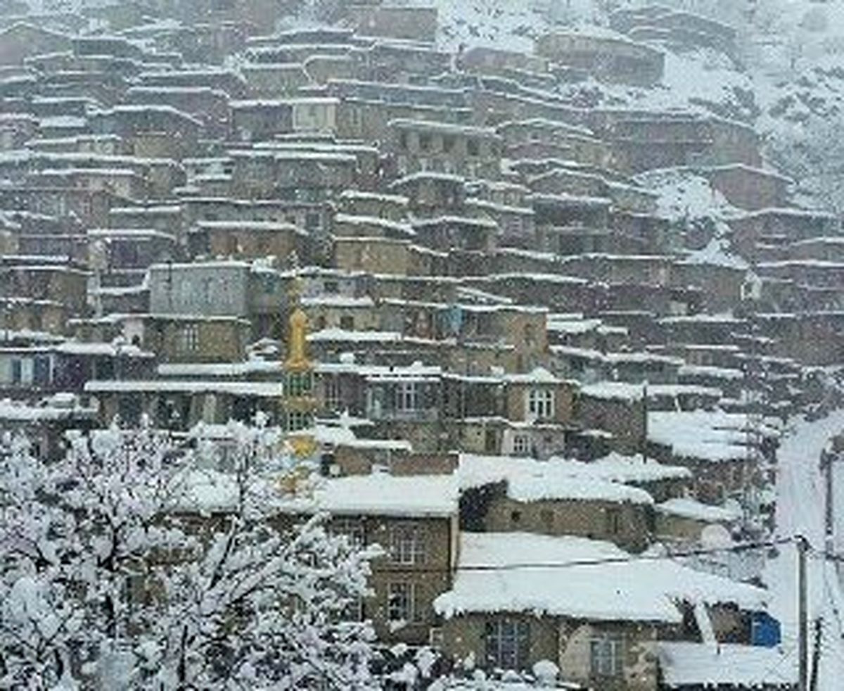 65 سانتی متر برف در بانه و زرینه به زمین نشست