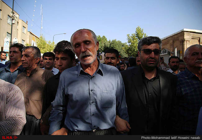 تشییع پیکر شهید «قانع کرم‌ ویسه» از شهدای حمله تروریستی مرز مریوان